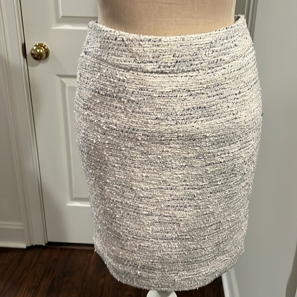 Ann Taylor Dresses & Skirts - And Taylor, size zero petite skirt, white, and blue